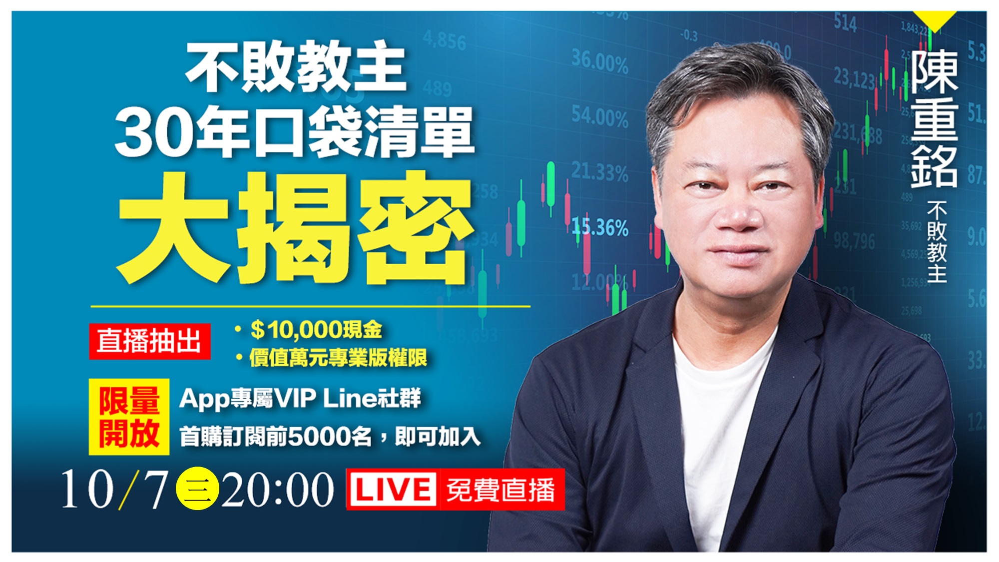 【直播】不敗教主 30年口袋清單大揭密
