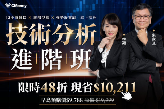 朱家泓×林穎 技術分析進階班💖預購現省$10,211，再享