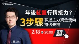 【直播】年後紅盤行情接力? 掌握主力資金流向 搶佔先機