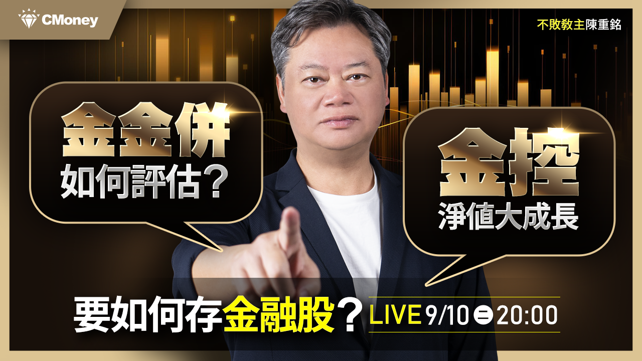 【直播】金金併，要如何評估？金控淨值大成長，要如何存金融股？