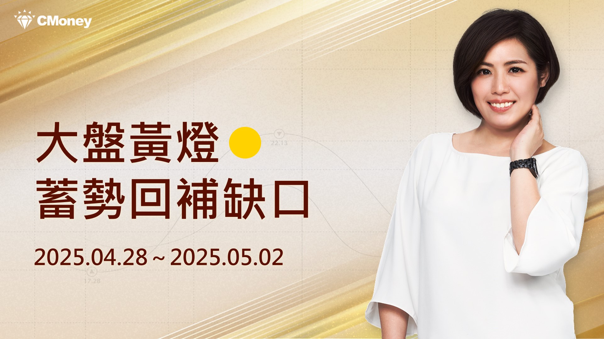 大盤黃燈，蓄勢回補缺口｜台股大盤週報 4/28 ~ 5/2 ♔林恩如-飆股女王