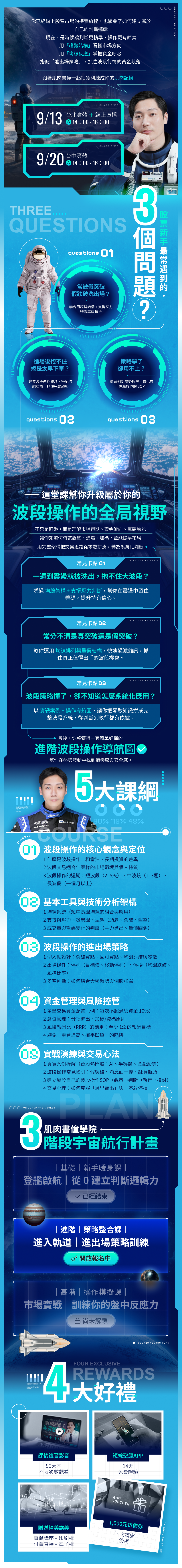 台北)肌肉書僮學院｜進階策略班：波段交易致勝關鍵｜CMoney 理財寶