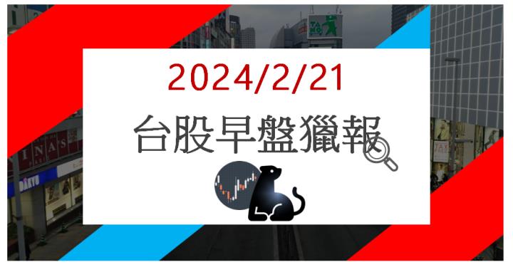 2/21 早盤獵報:案量高檔攻勢再起! 皇昌2543亮燈漲停!