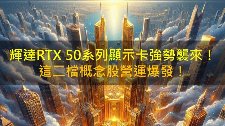 輝達RTX 50系列顯示卡強勢襲來！技嘉(2376)、微星(2377)營運爆發！