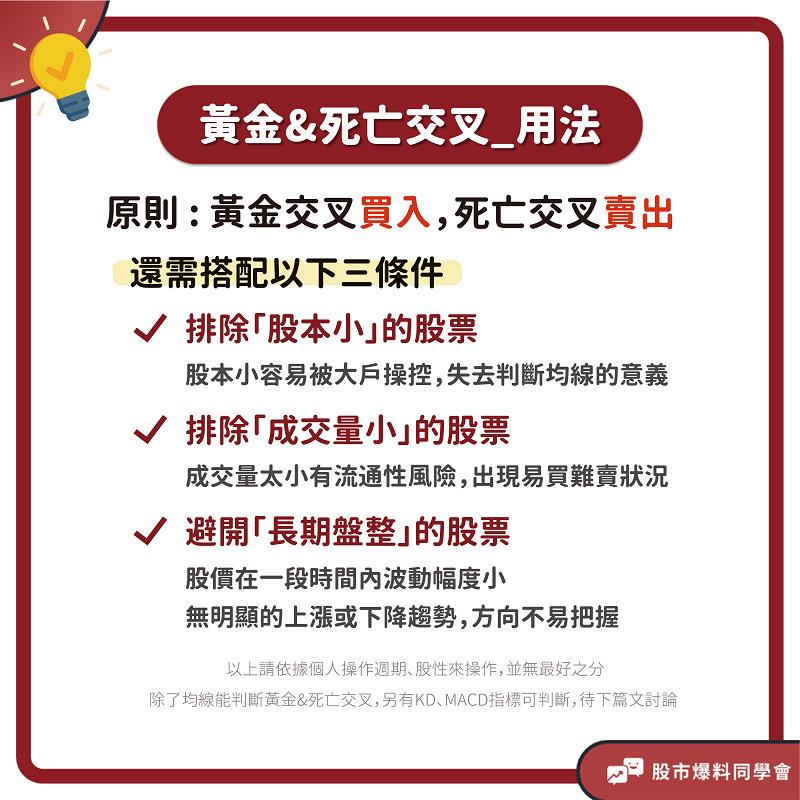 黃金交叉 與死亡交叉的運用