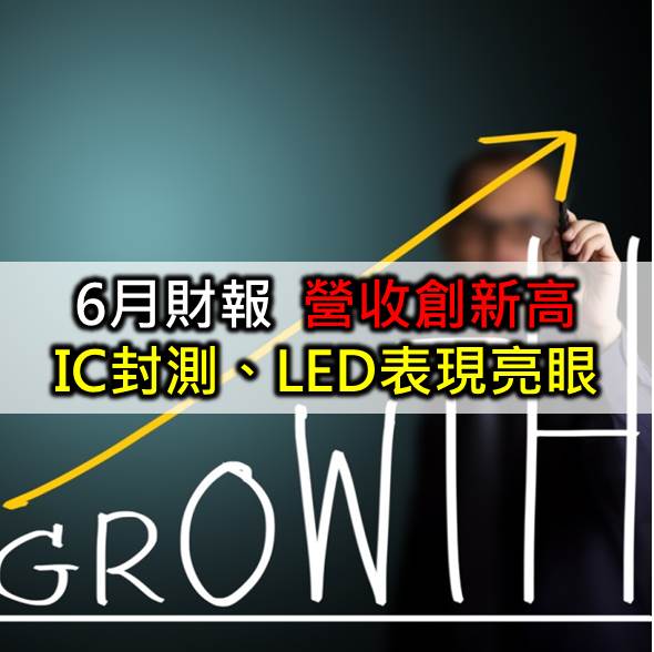 經濟日報：6月財報公布 營收創新高 IC封測表現亮眼 