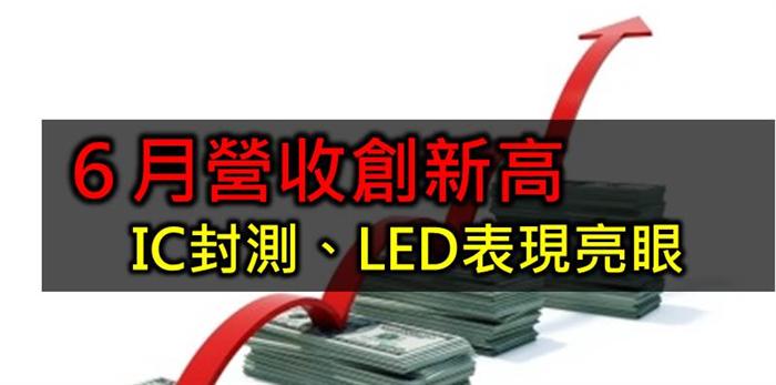 經濟日報：6月財報公布 營收創新高 IC封測表現亮眼 
