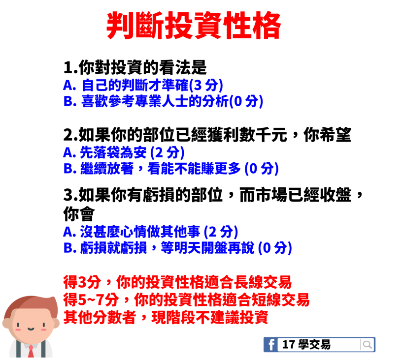 股市老前輩：「投資，得適性而為」按照這 5 步驟，找出專屬你的 7 種天賦類型！快來試試