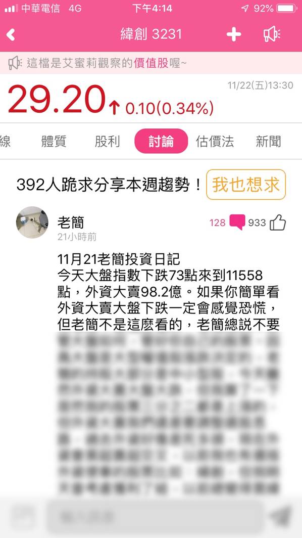 緯創(3231)下週走勢如何?艾蜜莉個股討論區熱烈討論中，還有個股高手對緯創的詳細分析！