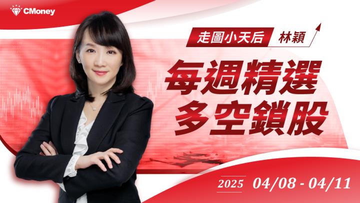 【每週精選】2025/4/9-4/11 多空鎖股清單｜走圖小天后林穎