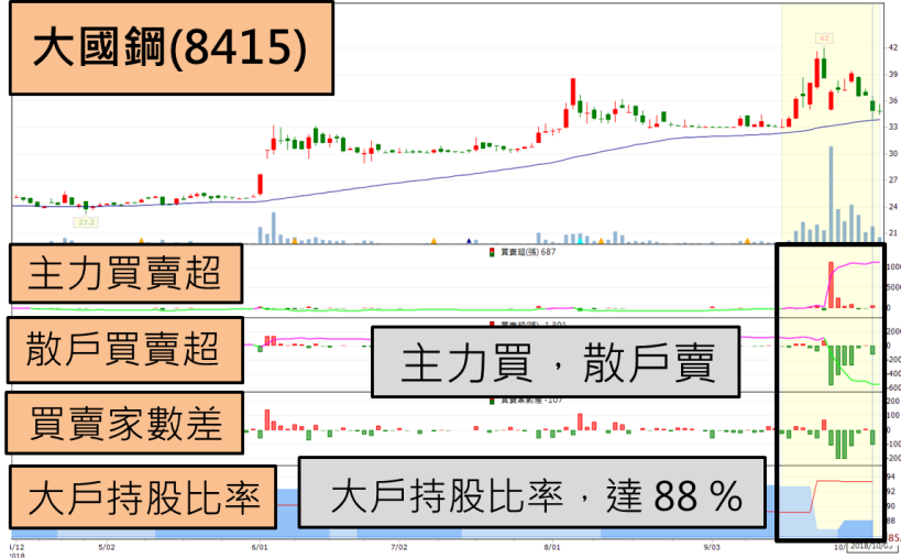 大國鋼(8415) 這天直逼跌停，2 大券商竟搜刮市場二成籌碼！股價將再次起飛？