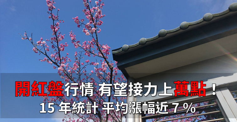 台股萬點前飲恨！「開紅盤」行情接力登場，開市後___日 平均漲幅達 6.7 ％！
