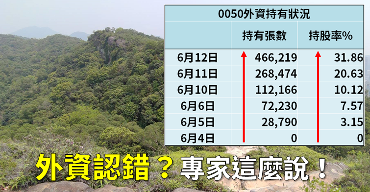【K晨報】認錯行情將啟動？外資連 5 日瘋狂回補台灣50，市值破千億 專家這樣說__！