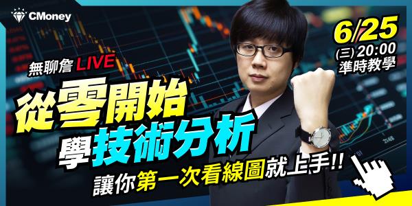 【無聊詹免費直播教學】從零開始學技術分析，讓你第一次看線圖就上手💪