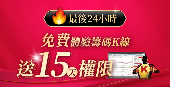 【籌碼K線老用戶專屬】 價值破萬專業級功能 限時開放免費使用！