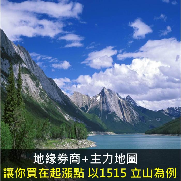 地緣券商+主力地圖 讓你買在起漲點 以1515 立山為例