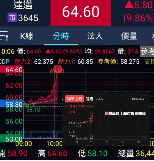 貓草谷APP策略漲停連發 早盤邁達尾盤環宇漲停行情