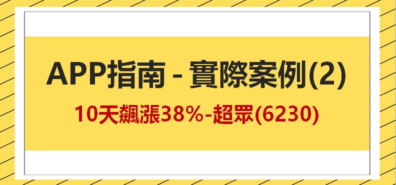 這個策略，抓出起漲特徵!!