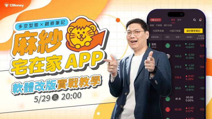 籌碼指標實戰教學!麻紗宅在家App改版實戰應用!