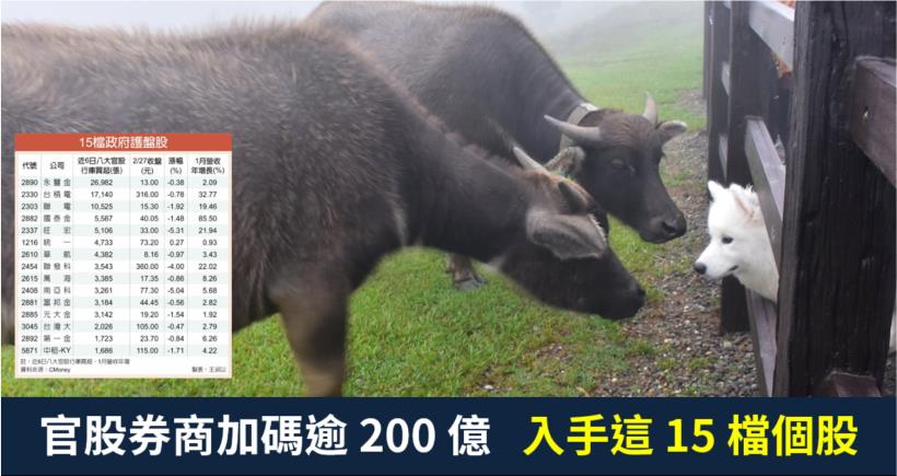 【籌碼K晨報】外資連6日賣超破千億，官股券商加碼逾200億護盤，入手永豐金(2890)..15檔個股