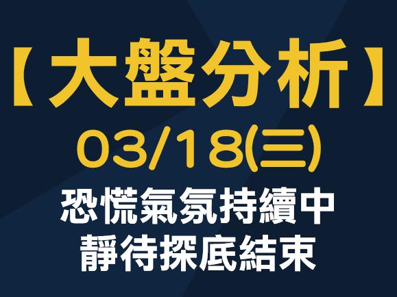 【大盤分析】 0318 (三) 恐慌氣氛持續中，靜待探底結束
