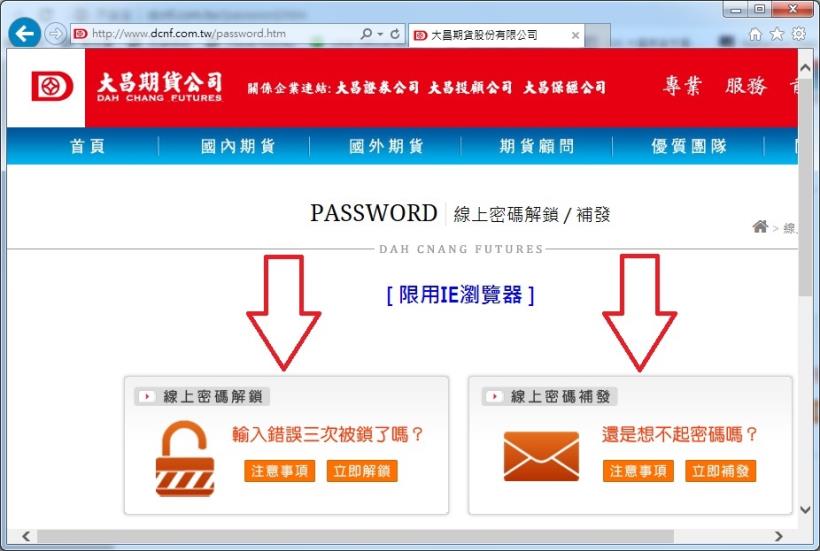 大昌期貨證券 1次搞懂線上密碼解鎖和補發  (電腦,手機和紙本)