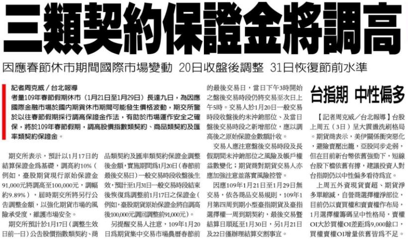 20200106國內國際財經重要新聞頭條重點快報