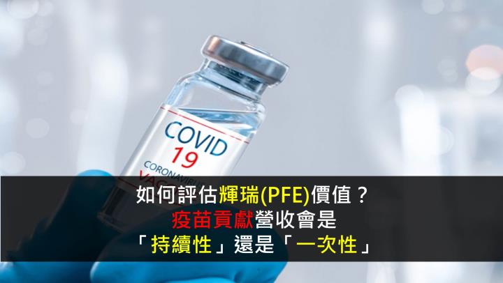 如何評估輝瑞(PFE)價值？疫苗貢獻營收會是 「持續性」還是「一次性」？