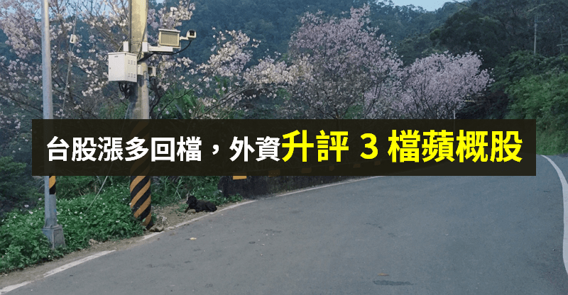 【籌碼K晨報】台股漲多回檔，外資瞄準 蘋概股！聚焦 3 檔「調高評等、目標價」...