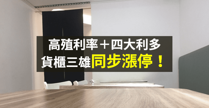【籌碼K晨報】高殖利率+四大利多，貨櫃三雄落後補漲 → 出現報復性反彈！