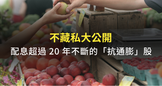 20年配息不斷的抗通膨類股