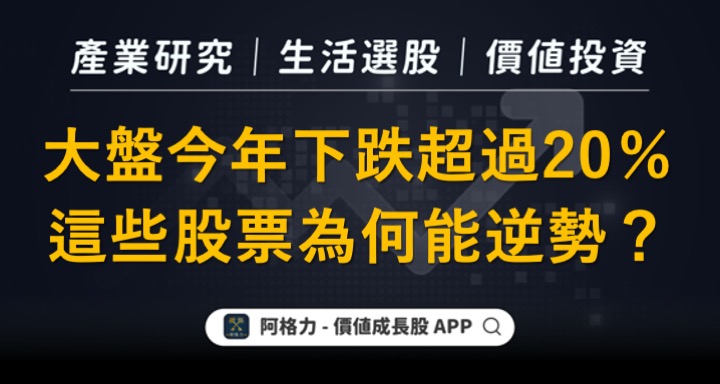 大盤下跌超過20％，這些股票為什麼逆勢？