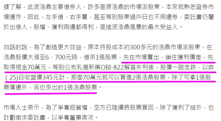 這 1 招厲害！價差、股權 都賺到了！今年 浩鼎「董監改選」有好戲可看...