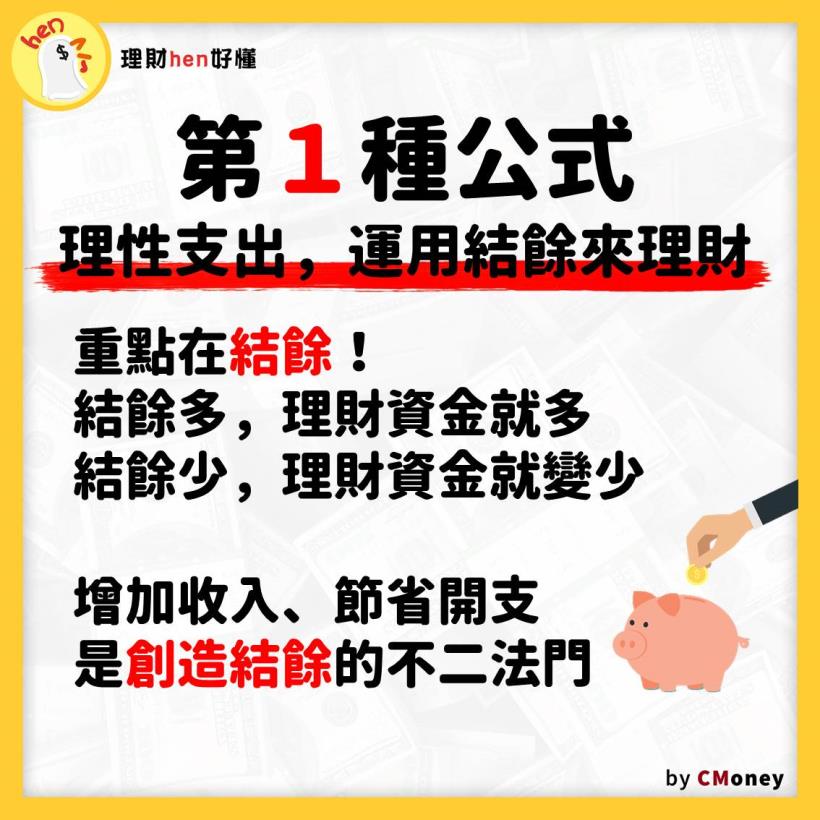 財富懶人包》理財有公式，而且共３個！個性積極的你 最適合第 2 招！