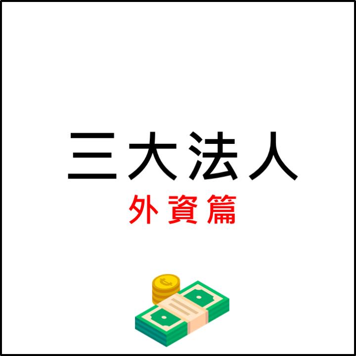 三大法人-外資篇