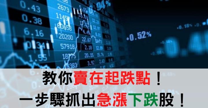 教你賣再起跌點！這個方式讓你一步驟抓出「急漲轉弱股」！