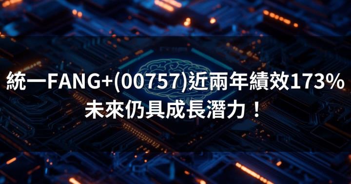 統一FANG+(00757)近兩年績效173％居ETF冠軍，未來成長性分析！
