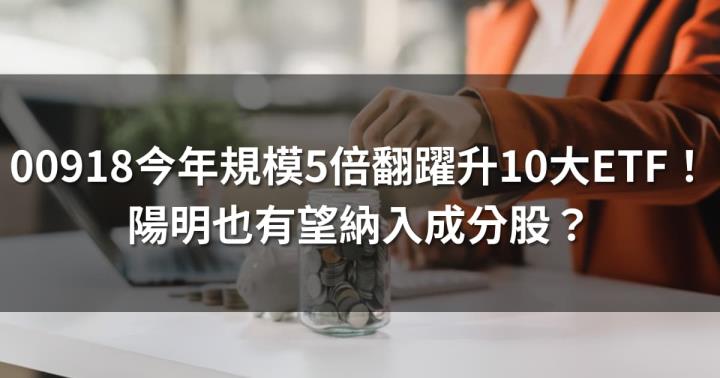 00918今年規模5倍翻成前十大ETF！績效、配息、成分股分析