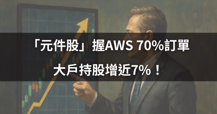 【關鍵籌碼】 「元件股」握AWS 70％訂單，大戶持股增近7％！#加碼TOP9搶先看！