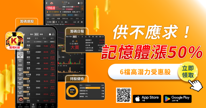 記憶體Q4報價狂飆50％！「這６檔」成最佳黑馬
