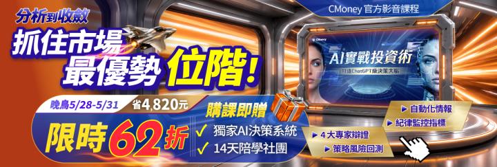 【晚鳥只到5/31】籌碼K線VIP專屬 $800 元課程折價券這裡領！