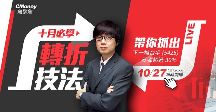 十月必學：「轉折技法」！帶你抓出下一檔台半(5425)，反彈超過 30％！