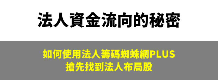 抓住法人資金流向，一周大賺 20％ 的「籌碼選股SOP」大公開！
