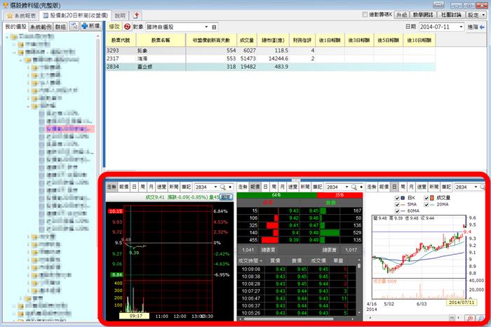 個股資訊 新增 四種版型