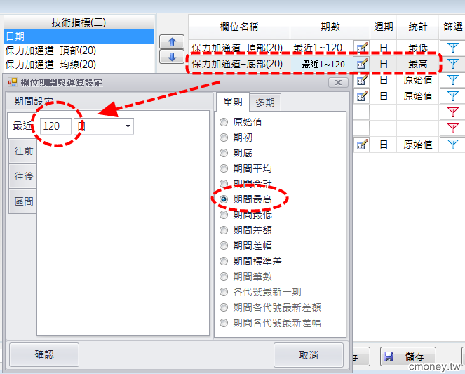 保力加通道(布林軌道) 糾結一段時間