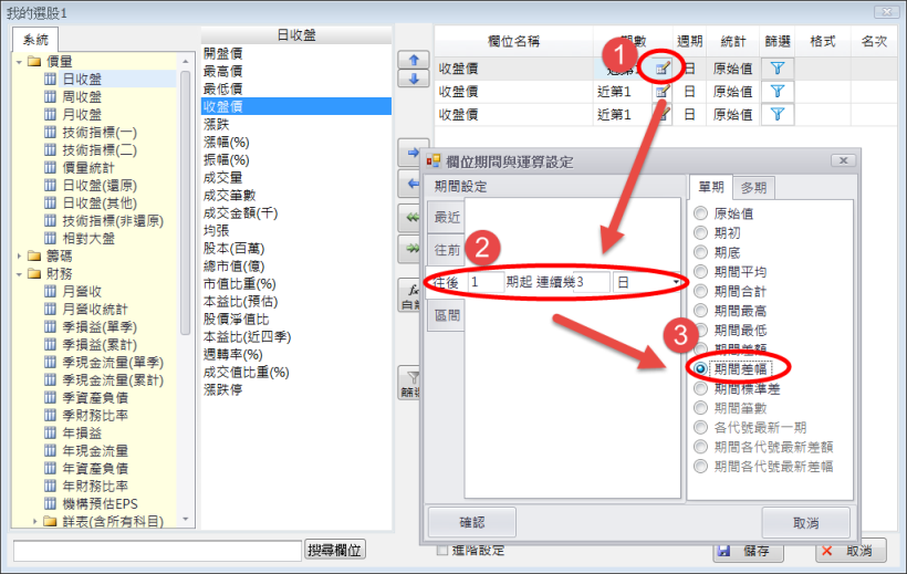 如何設定特定日期(如股東會)後一段時間之股價走勢?
