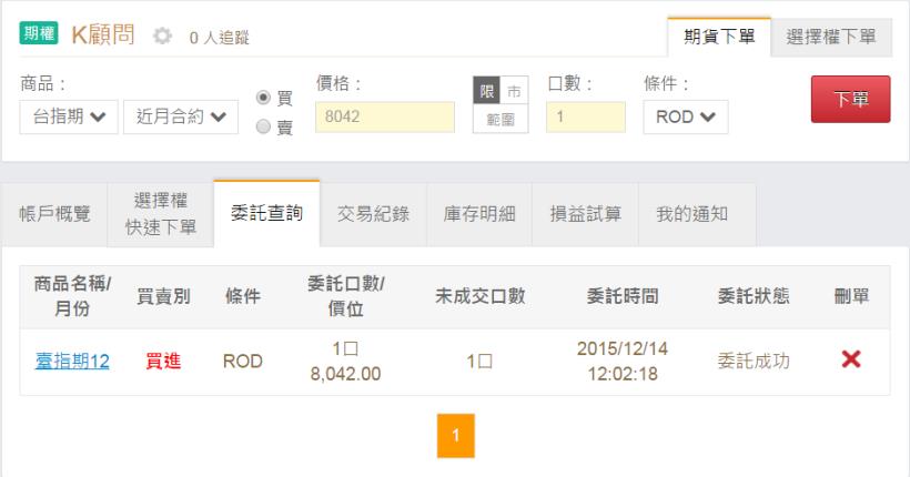 如何透過股市大富翁下期貨單？