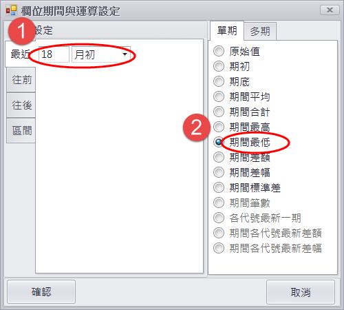 如何找出盤整18個月，並且在這期間平均價位上限與下限在15％以內的股票呢?