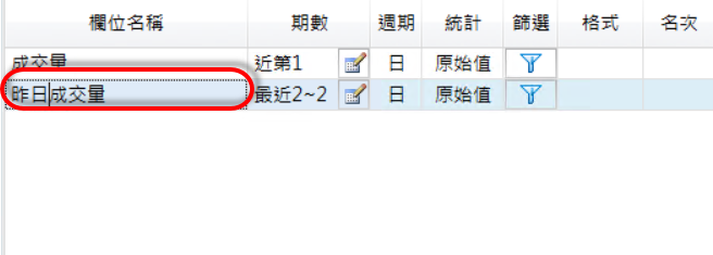 如何設定成交量與前一日比較大於X倍的選股?