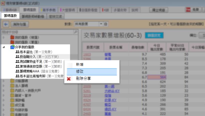 選股密技交流園地